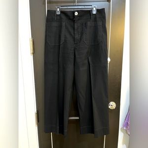 Maeve Collette Cropped Wide Leg -BLACK